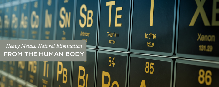 Natural Elimination of Heavy Metals